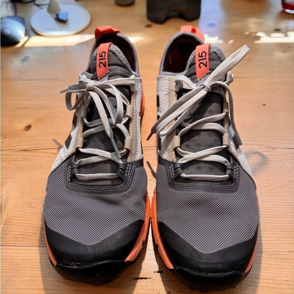 Adidas Women's Terrex 215 Trail Running Shoes Size 9.5 Orange Grey White